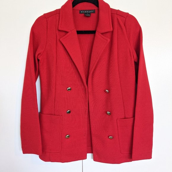 Red double breasted jacket - Picture 1 of 6